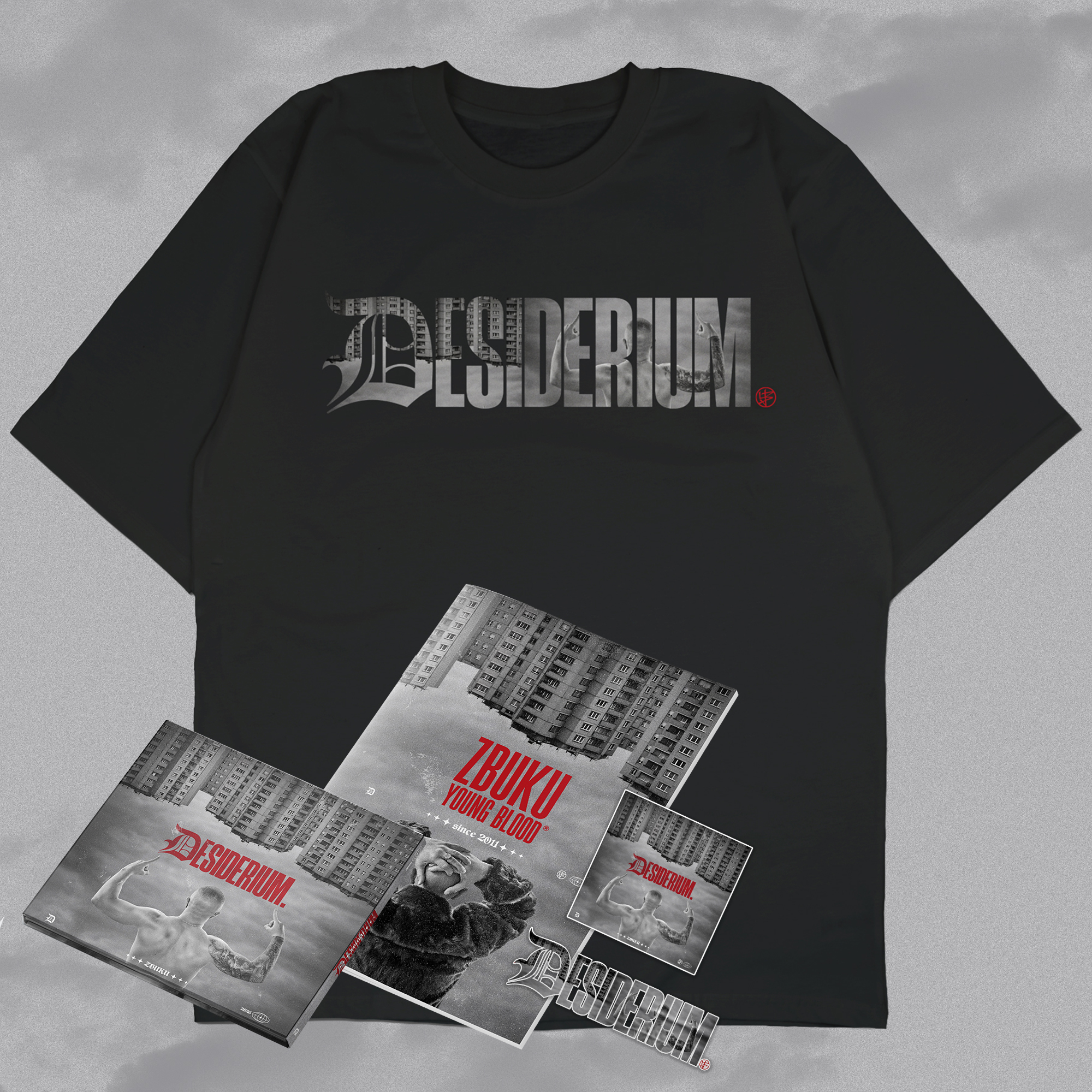 ZBUKU „DESIDERIUM” CD z autografem + album + wlepki + T-shirt