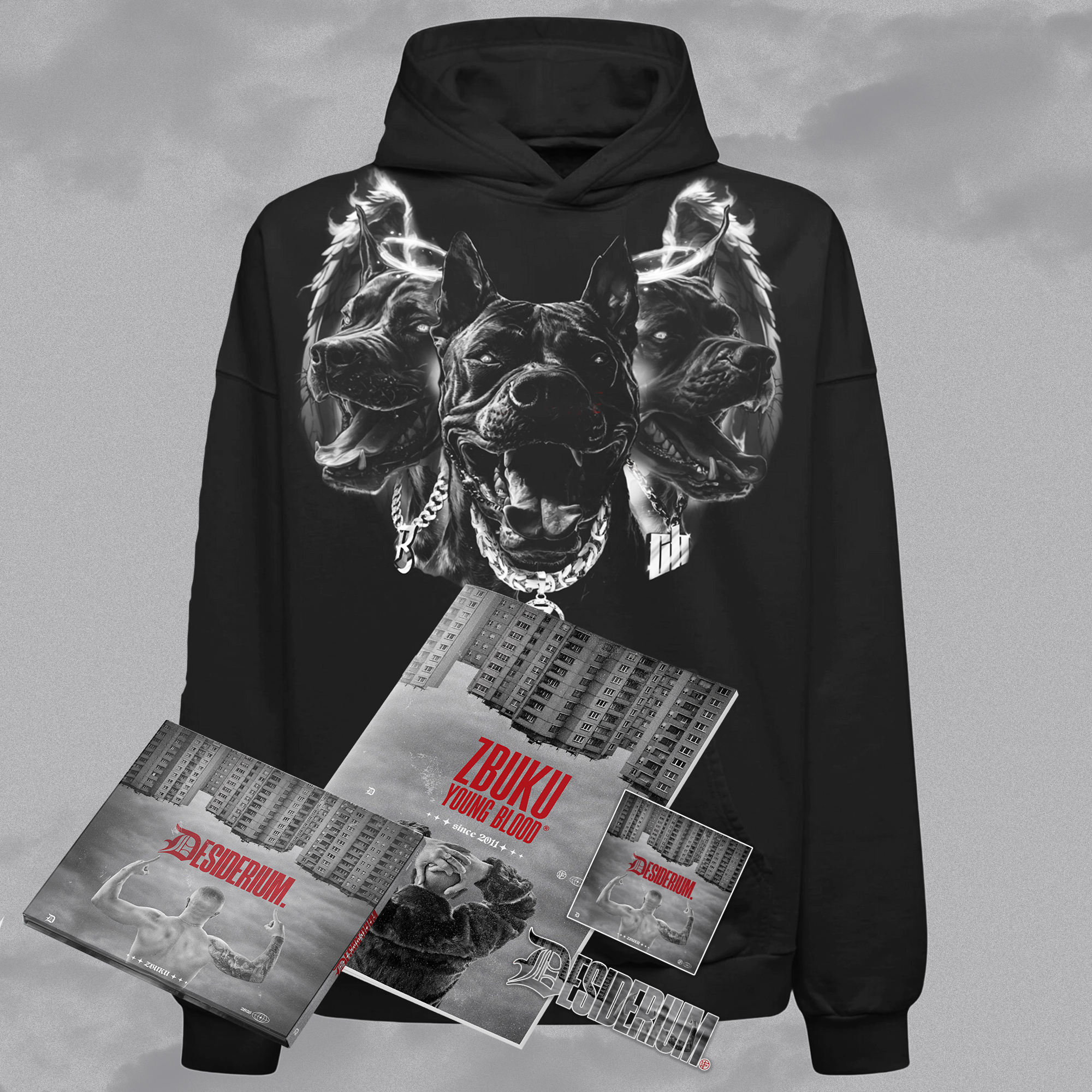 ZBUKU „DESIDERIUM” CD z autografem + Album + Wlepki + Bluza